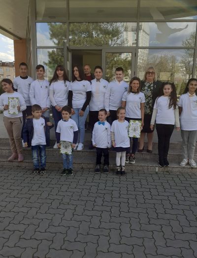 На 12.04.22г. се проведе награждаване на участници в национален конкурс "Заедно да опазим гората" - СУ Хаджи Мина Пашов - Сливен